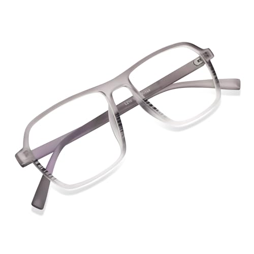 Image of Peter Jones Square Unisex Medium Sleek Optical Frame with Anti Glare Lenses (AG216TP)