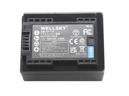 Amazon | WELLSKY BP-718 BP-709 互換バッテリー [ 純正品と同じよう