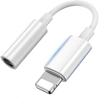 [Apple MFI Certified] Headphone Adapter for iPhone Dongle, Aux Audio Adapter Lightning to 3.5mm Earphone Jack Adapter Stereo Connector Compatible for iPhone 13/12/11/XS/XR/8/7 Support all iOS systems