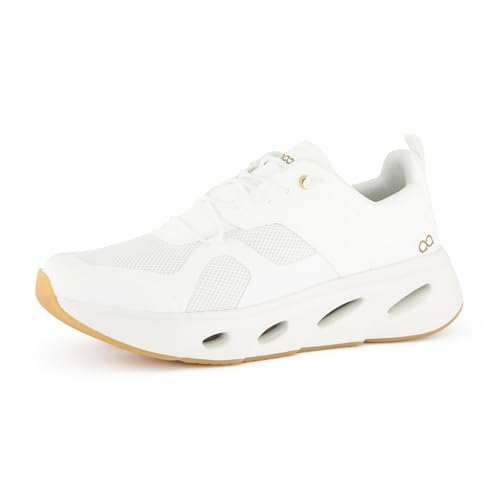 tenhaag Damen, Frauen Low-Top Sneaker,Turnschuhe,Laufschuhe,schnürschuhe,atmungsaktiv,Halbschuhe,straßenschuhe,Sportschuhe,Weiß (White),38.5 EU / 5.5 UK