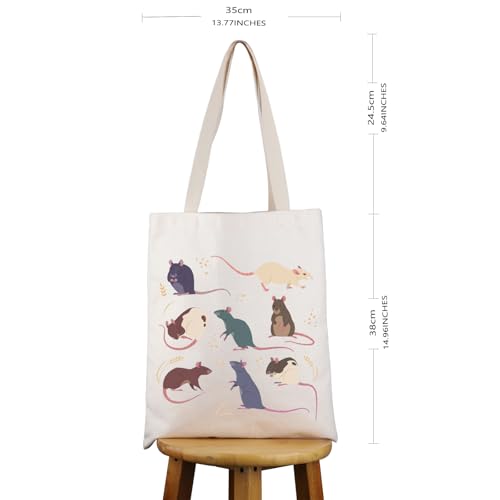 Bolsa Tote con diseño de rata regalo para amantes de ratas miniatura 4