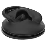 MAGICLULU Modelo Didáctico de Oído de Silicona Negro para Exhibición de Pendientes Diseño Artificial de Canal Auditivo, Adecuado para Estudiantes y Profesionales