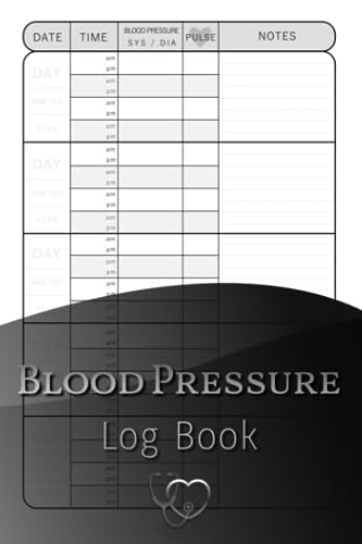 Blood Pressure Log Book: with heart rate (pulse) • Empty record sheets for daily tracking and monitor • Large print tracker • Simple and clear design Blood Pressure Log Book: with heart rate (pulse) • Empty record sheets for daily tracking and monitor • Large print tracker • Simple and clear design