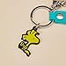 MINISO Snoopy Keychain Peanuts Bag Charm Summer Travel Collection Cute Bag Charm Key Chain for car key backpack birthday gifts (Sitting)