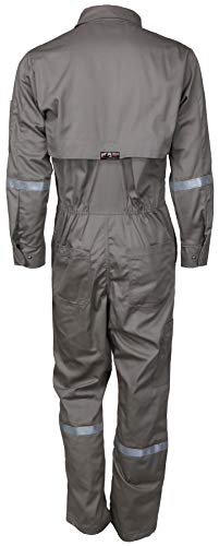 Image of MCR Safety - Flame Resistant Coverall Gray Long Sleeve Coverall (SBC201148T)