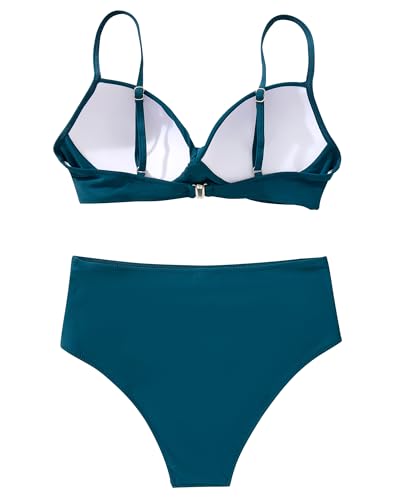 SUUKSESS Women Twist High Waisted Bikini Sexy Push Up Two Piece Swimsuits4