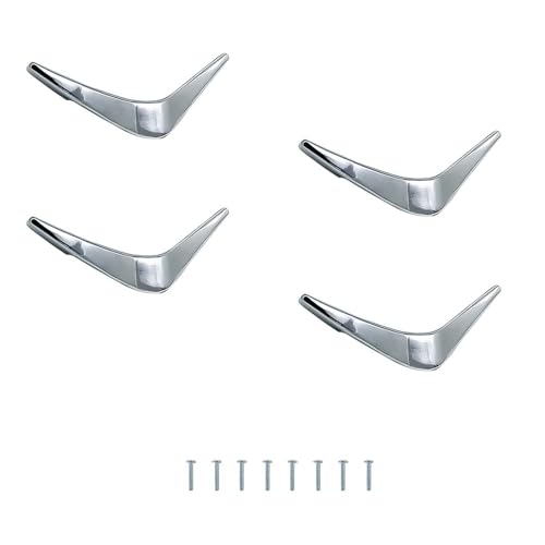Image of VOLO V knobs for Drawers and cabinets for Home /Kitchen /Offices and Hotels - Versatile Solution for Home, Hotel, and Office Doors (Chrome (CP), 4)