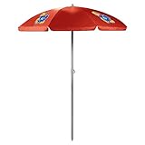 NCAA Kansas Jayhawks Portable Sunshade Umbrella, Red