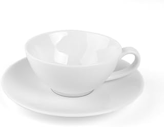 Holst Porzellan TT 101 Set 2 Porzellan 2-TLG. Set Teetasse mit Untertassse 0,21 l Westminster, Weiß