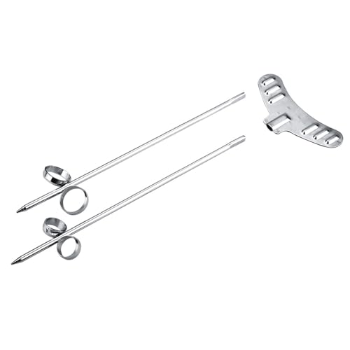 HAOHIZE Potato Spiral Cutter, 2pcs / set Manual Spiral Screw Cutter Spiralizer Stainless Steel Vegetable Spiral Cutter Manual Potato Carrot Cucumber Carving Roller