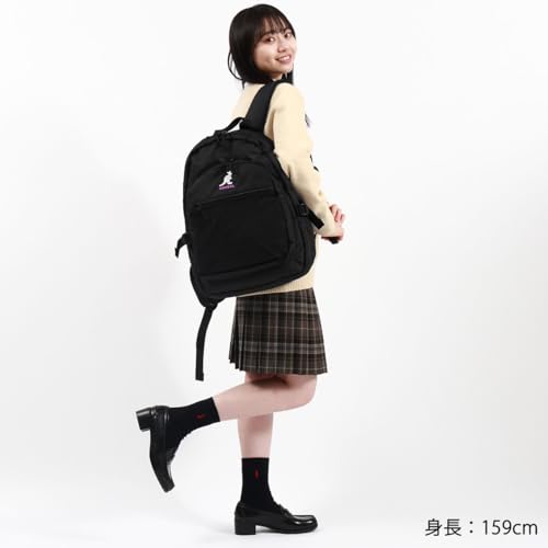 Kangol Backpack, Embroidered Logo, Mesh Pocket, 2 Layers, Lightweight, Multi-functional, Can Store a PC, White3