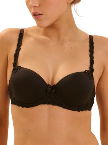 Simone Perele Damen Andora 3D Molded-Cup BH French T-Shirt BH Stil - Schwarz - 90E