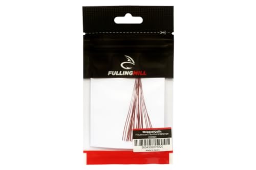 FullingMill Stripped Quills - Fl Sunburst Orange
