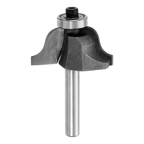 sourcing map Raised Panel Router Bits 1/4" Shank Ogee Bead 38mm Dia 17mm Cutting Depth Cutting Depth for Making Cabinet Door Window, Silver