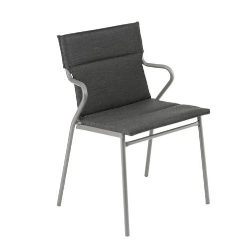 Lafuma MOBILIER - Gepolsterter Esszimmerstuhl - Ancône - Hedona - Grau Onyx LFM2942_8917-5 Jahre Garantie