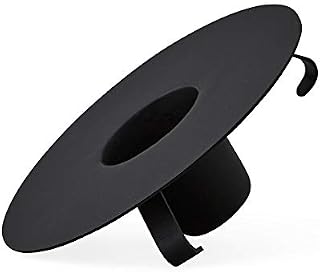 Design Letters Flower Holder Insert for Porcelain Cup & Favourite Cup (Black) - Painted Steel, Easy to use, It Contains 10 Holes in Different Sizes to fit Various Sizes of Flower stalks