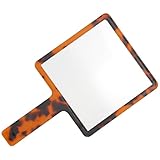 Mode et fonctionnalité : doté d'une feuille d'acétate à motif léopard, ce joli miroir de poche offre un style audacieux aux femmes qui souhaitent que leur miroir de maquillage soit un accessoire tendance. miroir de voyage, miroir de maquillage personnel