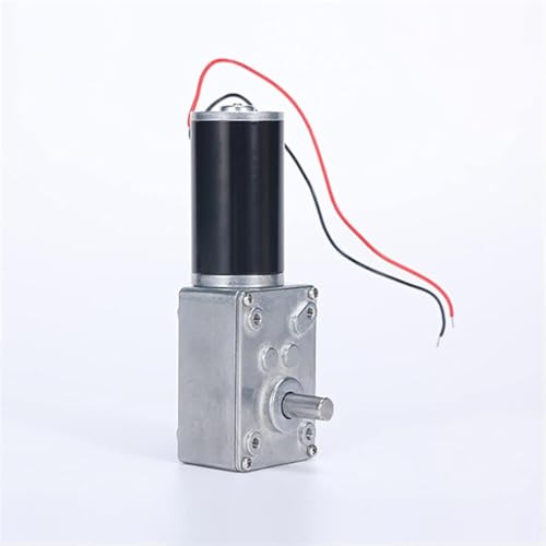 Moteur réducteur à vis sans fin 12V 24V à couple élevé et auto-verrouillage 7-470 tr/min