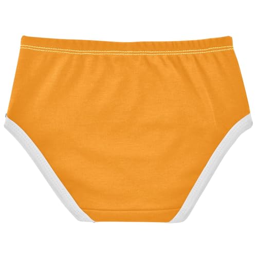 Joisal Stylish Girls Underwear Toddlers 2t Cotton Girl Panties Cute Yellow Orange Briefs Girls Undies2