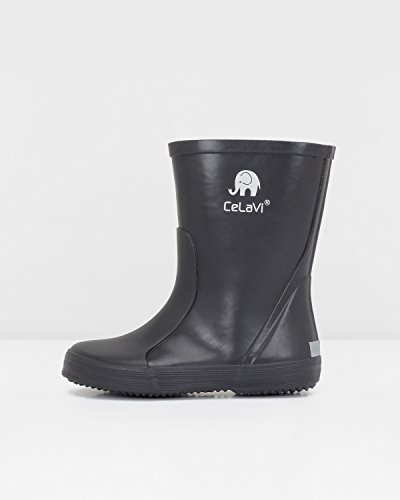 CeLaVi Basic Wellies, Barca da Pioggia, Nero, 21