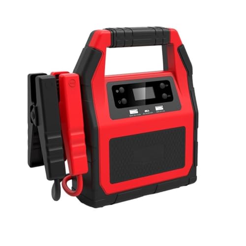 JXYQ Arrancador de Coche portátil de Alta Resistencia de 12 V/24 V - 42000 mAh con Pico de 1500 A para Motores diésel Grandes y vehículos comerciales.