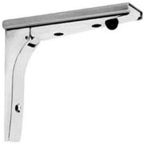 Heavy Duty Folding Removable Shelf Bracket w/ Zinc Plated Steel Mount