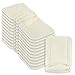 Naturally Natures 4 Layer Cloth Diaper - Inserts - with Gussetts Bamboo Reusable Liners for Cloth Diapers (Pack of 12)