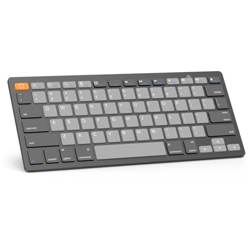 Image of OMOTON Bluetooth Keyboard Compatible with iPad 10th Generation, iPad 10.2 (9th /8th /7th), iPad Pro 13 /12.9 /11 inch, iPad Air /Mini and More Bluetooth Enabled Devices, Graphite Gray