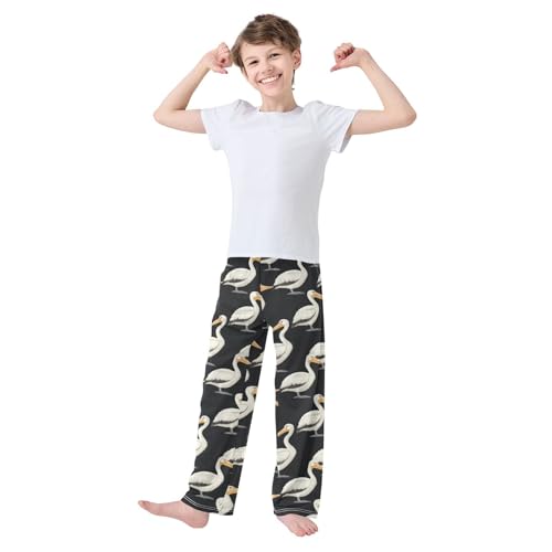 Pajama Bottoms, Pajamas Long Pant White Pelicans Lounge Wear Casual Animal Sleep Pants Soft Pjs Sleepwear2