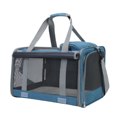 haoyunshengyi ペットキャリー 猫キャリー バッグ 手提げ 猫 キャリー ショルダー 猫 きゃりーバッグ 猫 ウサギ 小型犬 小動物用 リュック 通気性 傷つきにくい 折りたたみ お出かけ ドライブ 旅行 通院 防災 避難用 - 耐荷重15kg