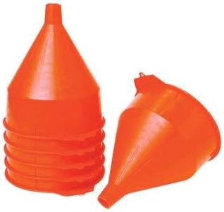 100021 6 qt Heavy Duty Polyethylene Funnel - Pack of 6