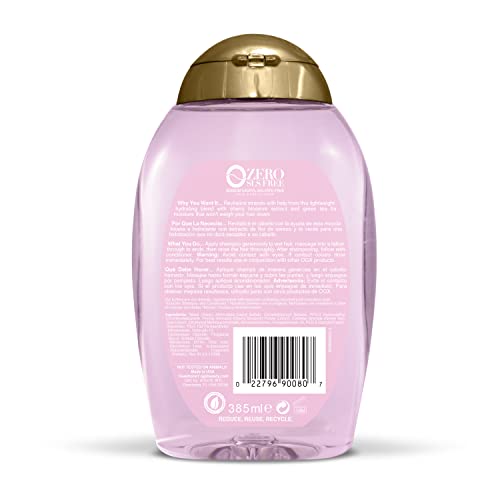 Image of OGX Heavenly Hydration Cherry Blossom Shampoo 13 Ounce (Pack of 6); Sulfate Free Surfactants Shampoo Volumize Shine and Moisturize With the Grace of a Cherry Blossom For Most Hair Types