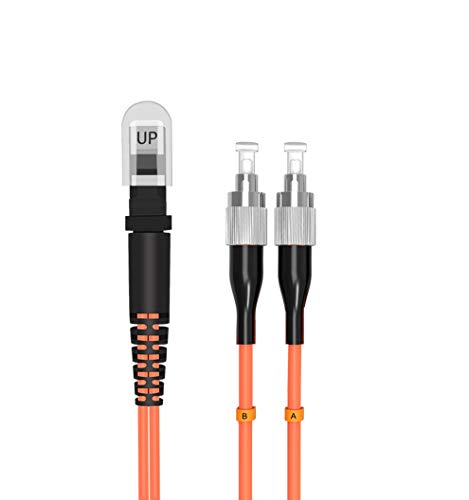 Cable de fibra óptica dúplex MTRJ-FC 30 metros OM2 50/125 de alta precisión con cubierta LSZH