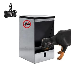 FINCA CASAREJO Mangeoire Automatique pour Chien – Mangeoire Libre-Service – Capacité 10 Kg – Mangeoire Auto-Service et Anti-rongeurs – Distributeur de Sacs Offert