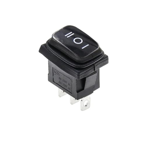Interrupteur à bascule étanche IP67 3 broches On-Off-On 15x21mm mini