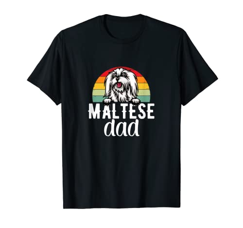 Maltese Dad propriétaire de chien Best Maltese Daddy Ever Cool Maltese T-Shirt