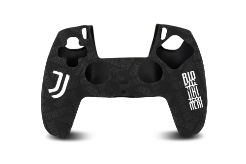 Panthek Juventus Silikon Skin Schwarz + Dual Farbe Thumb Grip PS5 Cover Pad PS5 aus Silikon schwarz Cover