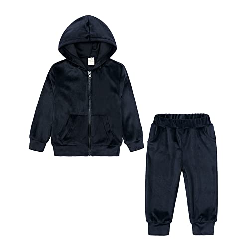 Survêtement 2 pièces enfant zippé avec pantalon de jogging confortable