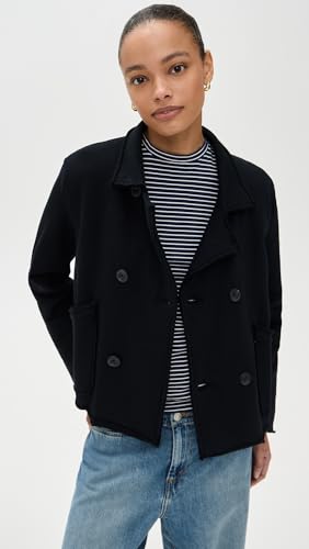 Frank & Eileen Women's Mini Belfast Crop Peacoat2