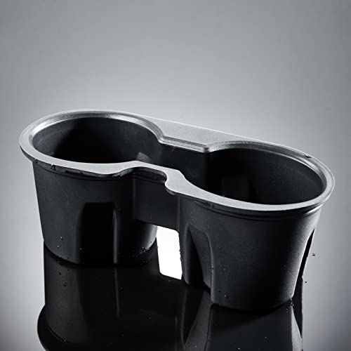 DEDC Tesla Cup Holder, Model 3/Y Center Console Cup Insert, ONLY FIT New Console, 2024 2023 2022 2021 Tesla Accessories, Black - Thumbnail 2