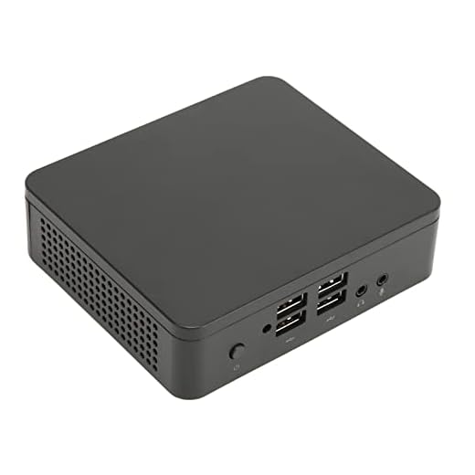Mini Computador Windows 10 Pro, Mini Desktop PC 4G RAM 64G ROM DDR3L SSD, HDMI VGA Dual Sreen 4K Display, Gigabit Ethernet, USB Earphone Mic Port, Fanless Cooling