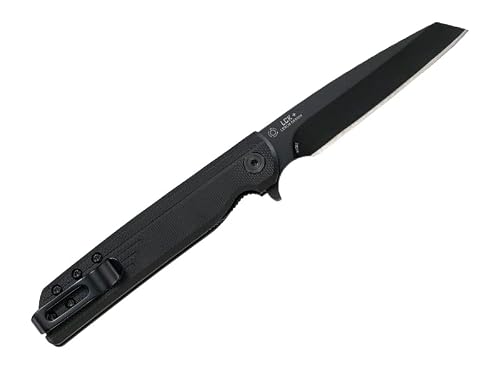 Crkt Lck + Folding Pocket Knife: Folder With Liner Lock, Black Plain Edge Sheepsfoot Blade, Reinforced Nylon Handle With Pocket Clip 3802K #TOP2