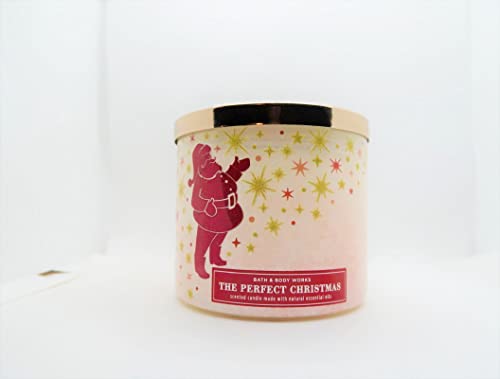 Bath Body Works, White Barn 3-Wick Candle W/Essential Oils - 14.5 Oz - 2022 Christmas! (The Perfect Christmas - Package May Differ) #TOP26