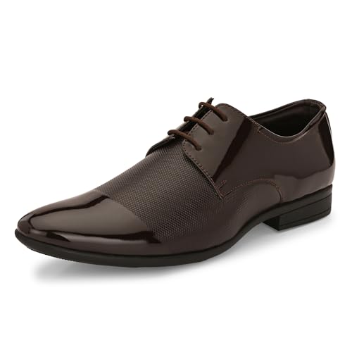 Image of Centrino Men's Formal Shoes |Premium Craftsmanship & Durable Build |Stylish & Elegant Design | Lace-Up Design with Cushioned Insole for Comfort |Craftsmanship for All-Day Elegance (9745)