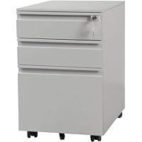 【希少】スチールキャビネット キャスター付き 3段キャビネット 収納ボックス 希少】スチールキャビネット キャスター付き 3段キャビネット 収納