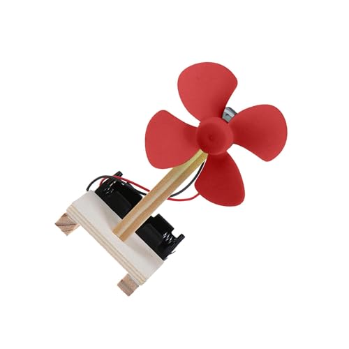 QUILSTM Kit de Modelo de Ventilador eléctrico DIY, Experimento científico, Actividad Divertida para ensamblar, Juguetes educativos para niños, Adecuado para Que los