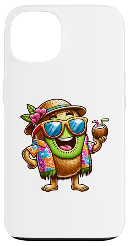 iPhone 13 Kiwi Wearing Sunglasses Drinking Coconut Summer Case