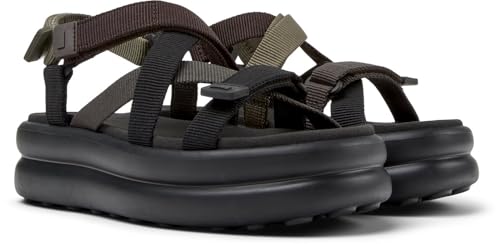 Camper Twins - Sandalen FüR Damen - Schwarz,Grau,Braun, GrößE 38, Textile - 5