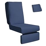 Recliner Cushion Cover (Cushion Not Included), Outdoor Recliner Chair Replacement Cushion Cover, Patio Furniture Chair Sofa Washable Cushion Deep Seat Covers, UV Resistant and Water Resistant