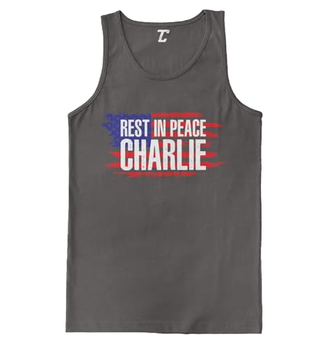 Rest in Peace Charlie American Flag Political Men's Tank Top